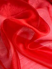 Crystal Organza Fabric Width 1.50m - Rojo - Ver 1