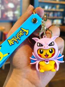 pokemon Pokemon, Pikachu Imitation Makeup Keychain, Disguised , Charizard, Etc., Cartoon Cute Doll Bag Pendant Small Gifts Is The Perfect Party Gift, And Also The Perfect Gift. Decoration Features - An Ideal Gift That Can Be Given, A Must-Have In Summer, Suitable For Giving Or Using At Summer Parties, Birthday Parties, Christmas, Halloween, Thanksgiving Parties