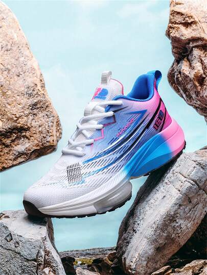 Basketball Shoes For Men, Breathable Anti-Skid Outdoor Sports Sneakers, Large Size Streetwear Mesh Shoes, Spring & Summer