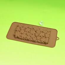 1pc Chocolate Silicone Mold With Flower Pattern, Fondant Cake Mold, DIY Fruit Decorated Baking Tool, Soap, Candle, Resin Casting Silicone Mold