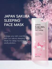 LAIKOU 6件套日本樱花保湿护肤套装（樱花睡眠面膜3克*5片，日本樱花泥面膜5克*5片，日本樱花精华液17毫升，日本樱花润唇膏6克，日本樱花眼膜70克，日本樱花精华霜25克）。深层修护护肤礼盒，抗衰老护肤礼品袋，适合女性、母亲、妻子、姐妹、青少年、女友等。 - 6件套裝 - 查看 2
