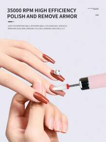 Máquina de taladro para uñas profesional inalámbrica, cortador eléctrico de manicura para reparación de uñas, diseñada para remover gel, para uso en salones y herramientas para uñas