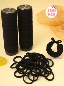 100/200 buc culori asortate drăguțe elastice de păr mari, potrivite pentru femei la modă, cravate de păr DIY, accesorii de păr elegante pentru femei, elastice de păr pentru coadă de cal, frânghie de păr