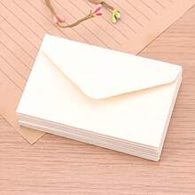 50 Stück weiße Mini Umschläge 10,5cm x 7cm - kleine Geschenkkarten Umschläge für Hochzeiten, Babypartys, Dankeskarten, RSVP-Karten, Fotos und alles Rund um den Schulbeginn