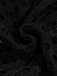 Herren lässiges, weites Pullover-Top mit Hohlbuchstaben-Muster, rundem Ausschnitt und Kurzarm, sportlicher College-Stil, Frühling/Sommer, Emo