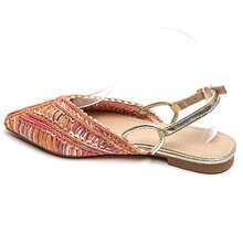 Sandalias placa trenzas à bout pointu con novia réglable – Élégance estivale chic - Multicolor - Ver 3