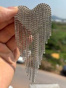 1 pieza Parche con flecos en forma de corazón con cristales, accesorio de decoración hecho a mano para ropa, bolsos, zapatos, sombreros - Multicolor - Ver 8