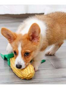 1pc Corn Plush Dog Toy Dog Foraging Toy Dog Snuffle Toy Puppy Slow Feed Toy Puppy Feeding Toy Pet Training Toy Fluffy Stuffed Animals Toys Dog Corn Toy