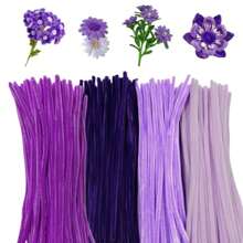 200 piezas de limpiapipas en colores lila claro, lavanda, morado oscuro, rojo, verde nieve, color jade púrpura y color orquídea púrpura. Manualidades y limpieza de limpiapipas de Navidad, suministros de artesanía y decoración de artes y manualidades.