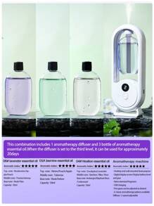 Advanced Aromatherapy Diffuser, USB Household Automatic Aromatherapy Humidifier, Hotel Spray Aromatherapy Machine, Toilet Deodorization And Fragrance Expander, Electric Air Purifier, Rechargeable, With Color Atmosphere Lights, Suitable For Bedroom, Living Room, Desk, Large Room, Pet Room, Hotel, Car, With 5 Working Modes And 6 Kinds Of Aromatic Essential Oils To Choose From