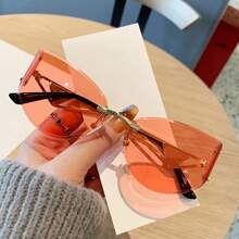 New Frameless Butterfly Fashion Glasses Female Exquisite Fashion Fashion Glasses Men's Fashion Glasses Women's Fashion Glasses
