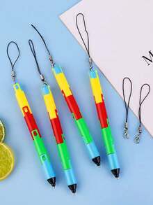 1pc Foldable Ballpoint Pen, Creative Transforming Pen For Students, Stationery Back To School - Multicolor - View 2