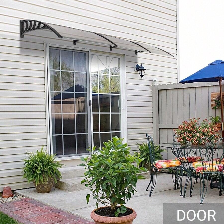 120034; X 40034; Door Window Awning Canopy Outdoor Eaves Shade Cover Rain Sun Shelter - as pic - View 1