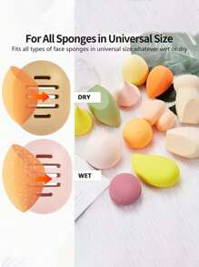 Silicone Makeup Sponge Sponge Travel Case, Portable Powder Puff Storage Box With Dustproof Lid Travel Essentials Travel Accessories Vacation Summer Holiday Back To School