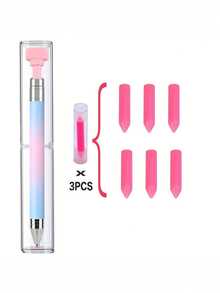 1 套豪华钻石画笔套装，含自粘珠和合成宝石挑选工具，适用于美甲，钻石画配件带可填充蜡