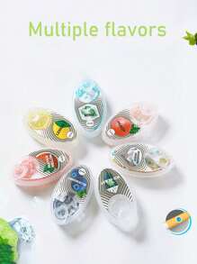 1 pièce Boîte à perles EVA, 100 pièces/boîte Perles éclatantes aromatisées aux fruits de menthe, Perles DIY, Toutes saisons, Accessoires pour fumeurs, Rangement de cigarettes