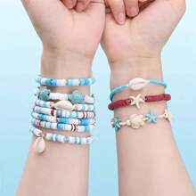 500pcs 6mm Blue & White Acrylic Pearl Beads, Suitable For DIY Jewelry, Christmas Decor, Party Decor, Necklaces, Bracelets, Earrings And Hair Accessories