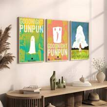 1pc/3pcs Wall Arts Posters Optional Frame/Framed Pop Goodnight Punpun Cool Anime HD 4k Poster Prints Perfect Design Nordic Modern Home Decor Gift