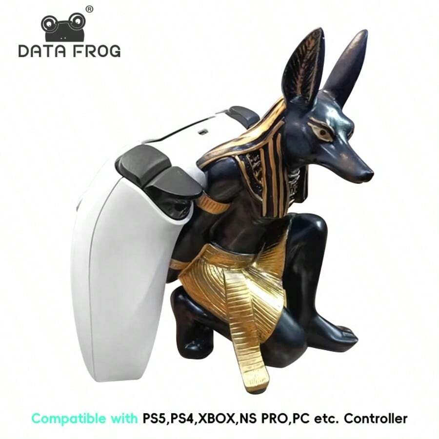 DATA FROG Fashion Anubis God Gamepad Base Holder For PS 4/PS 5/Xbo X Universal Display Stand Compatible With Switch OLED Game Accessories - Shape - View 1
