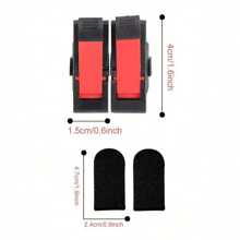 1 set Controlador de disparador de juego móvil, para competiciones de juegos móviles, negro