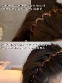 3 Stücke Stirnband mit gewellten Zähnen und Krone, modisches, druckfreies Stirnband für Männer und Frauen, nützlich zum Schminken, Gesichtswaschen und Haarstyling