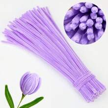 200 piezas de limpiapipas en colores lila claro, lavanda, morado oscuro, rojo, verde nieve, color jade púrpura y color orquídea púrpura. Manualidades y limpieza de limpiapipas de Navidad, suministros de artesanía y decoración de artes y manualidades.