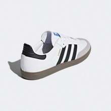 Adidas Samba OG B75806 Classic Leather Sneakers – White/Black/Gum – Timeless Retro Style, Perfect For Casual Wear, Daily Outings, And Vintage Street Looks, Back To School, Y2k Outfits, Sambas - 白色 - 查看 2