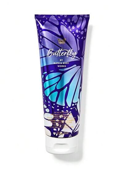 Bath and Body Works Butterfly Ultimate Hydration Body Cream 8oz/226g Hydrating, Floral Girlfriend Wife Mother Friend Boyfriend Husband Father Brother Birthday Graduation Party Travel Camping Outdoors School Campus Trip Festivals Anniversary Office Fall Autumn Christmas Fall Looks