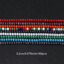 180pcs/Strand 2mm Glass Cat Eye Beads Mini Round Loose Spacer Bead For Earrings Bracelet Necklace Jewelry Making Accessories