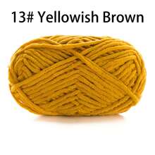 50 g/paquet, 60 m/paquet de fil à tricoter épais fait main (couleur aléatoire) pour tricoter des écharpes, crocheter des chaussures, des poupées et plus