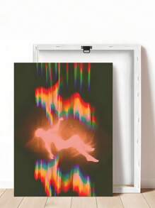 One Vintage Pink Mouth Cherry Art Canvas Painting, Colorful Figure Art Poster, Ideal Gift For Bedroom, Living Room, Study, Dining Room And Corridor, Wall Art, Wall Decoration, Room Decoration, Home Decoration Canvas Painting, Unframed Gifts Birthday Graduation