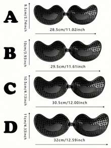 2 Pairs Of Stick-On Bras, Push-Up Bras, Invisible Strapless Bras, Breathable And Skin-Friendly Women's Sticky Bras, Reusable Backless Bras For Women's Bras And Bra Accessories (Fabric Upgrade) - Multicolor - View 7