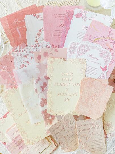 MOCARD แพ็ค 30 ชิ้น กระดาษสมุดภาพย้อนยุคน้ำหนักเบา สำหรับสิ่งของสมุดภาพสมุดมือ งานฝีมือตกแต่ง ของขวัญวันหยุด สมุดภาพส่วนตัว เครื่องเขียนโรงเรียนและสำนักงาน อุปกรณ์โรงเรียน กลับสู่โรงเรียน