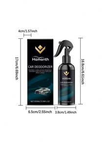 Homonth 100ml/Caja Ambientador de coche, perfume, desodorante purificador de aire para coche, spray desodorizante, eliminador de olores de coche