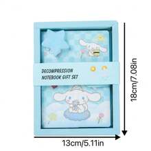 Sanrio 1pc Sanrio Cute Stress Relief Notebook, Creative Diary Journal Gift For Students, Stationery School Supplies,Back To School