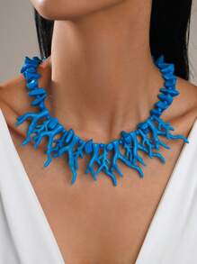 Collar con cuentas de coral rojo Ankola, de estilo festivo, versátil, ideal para señoras en vacaciones, la playa, fiestas diarias y el Año Nuevo