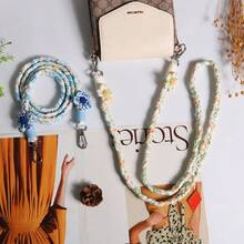 1 件花卉印花波西米亚风优雅铁合金发夹，用途广泛 - 彩色 - 查看 7