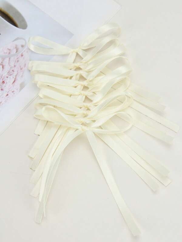 20pcs Satin Ribbon Bow Flower Gift Wrapping, Cake Decoration, Handmade Sewing Craft Bow, DIY Jewelry & Hair Accessories