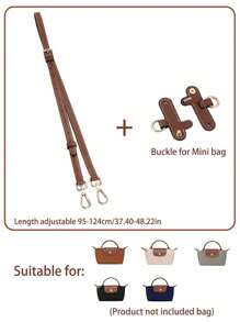 Accesoriu curea de umăr pentru modificarea genții, reglabilă 95-124 cm, potrivită pentru geanta Le Pliage Mini, material din microfibră, fără găurire, poate converti geanta de mână în geantă de umăr sau crossbody