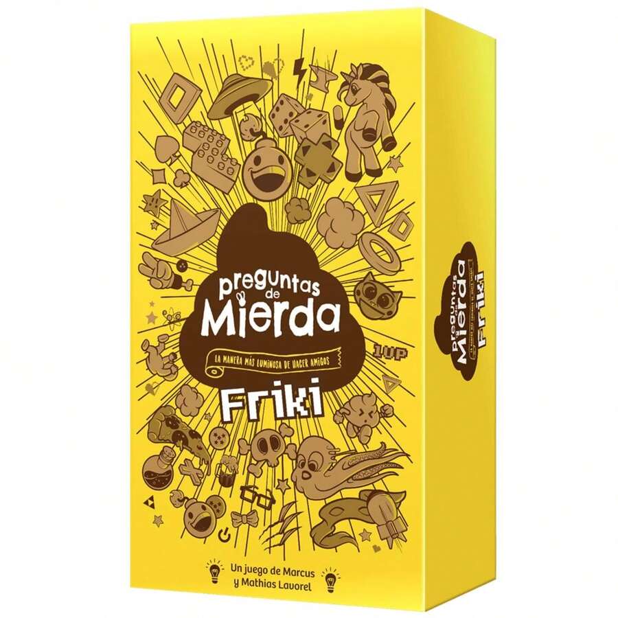 asmodee Preguntas de mierda Friki -Juego de Fiestas para Adultos - A Partir de 14 Años - De 3 a 6 Jugadores - 15 Minutos por Partida - Español - Multicolor - Ver 1