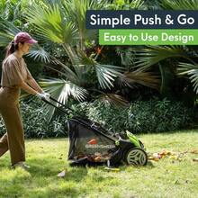GreenSweep Pickup Pro Garden Sweeper Leaf Amp; Grass Push Lawn Sweeper REFURB - as pic - View 6