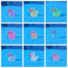 10/18/36 pièces Mignon mini lapins en résine lumineux, figurines micro lumineuses dans le noir, micro-paysage de lapin, accessoires de jardin, petit cadeau de rentrée scolaire