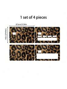 Set de 4 pegatinas creativas con diseño de patrón para tarjetas de crédito, anti-huellas dactilares y anti-arañazos, diseño ultra delgado, adecuado para tarjetas de débito, tarjetas de transporte, tarjetas de crédito y otras pegatinas de uso especial - Multicolor - Ver 7