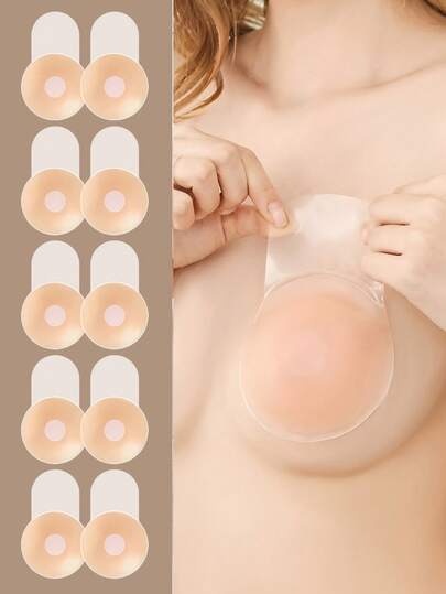 10 件可重复使用防水乳贴 女士乳垫