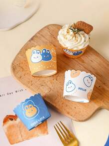 50-Pack Cupcake Liners - Heat Resistant (180°C), Oil And Water Resistant | Coated Paper