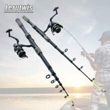 2,1 m-3,6 m ieftin mini scurt mare pescuit lansetă opțională rolă momeală filare carbon telescopică lansetă rapidă Long Shot păstrăv lac mare pește lansete multifuncționale de călătorie