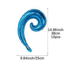 Mtrong Te 10个螺旋波浪形气球生日结婚周年庆典毕业节装饰室内外装饰房间装饰 - 彩色 - 查看 9