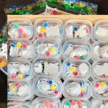 1/2/4pcs Creative Miniature White Plaster Painting Toy For Kids - DIY Plaster Doll Painting And Crafting, Children Art And Handicraft Toy (Random Delivery) (Random Packaging)