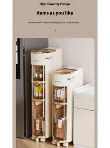 1pc Narrow Gap Storage Organizer Cabinet, Bathroom Dustproof Multi-Function Shelf For Women Storage Organizer Gift Wedding Travel Wedding Travel Essentials Holiday Essentials Summer For Women Storage Organizer Gift