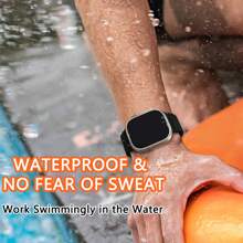 Ocean Silicone Sport Band Compatible With Apple Watch Ultra 2/Ultra Band 49mm 45mm 46mm 44mm 42mm(Series 3) For Men Women, Breathable Soft Waterproof Strap For Apple Watch Ultra 2, Apple Watch Ultra Series SE 10/9/8/7/6/5/4/3/2/1